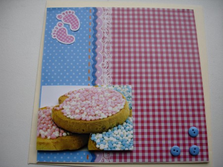 Geboortekaartje beschuit met muisjes